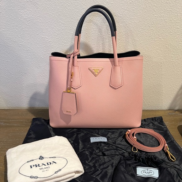 Medium Saffiano Leather
Double Prada Bag - Picture 1 of 14